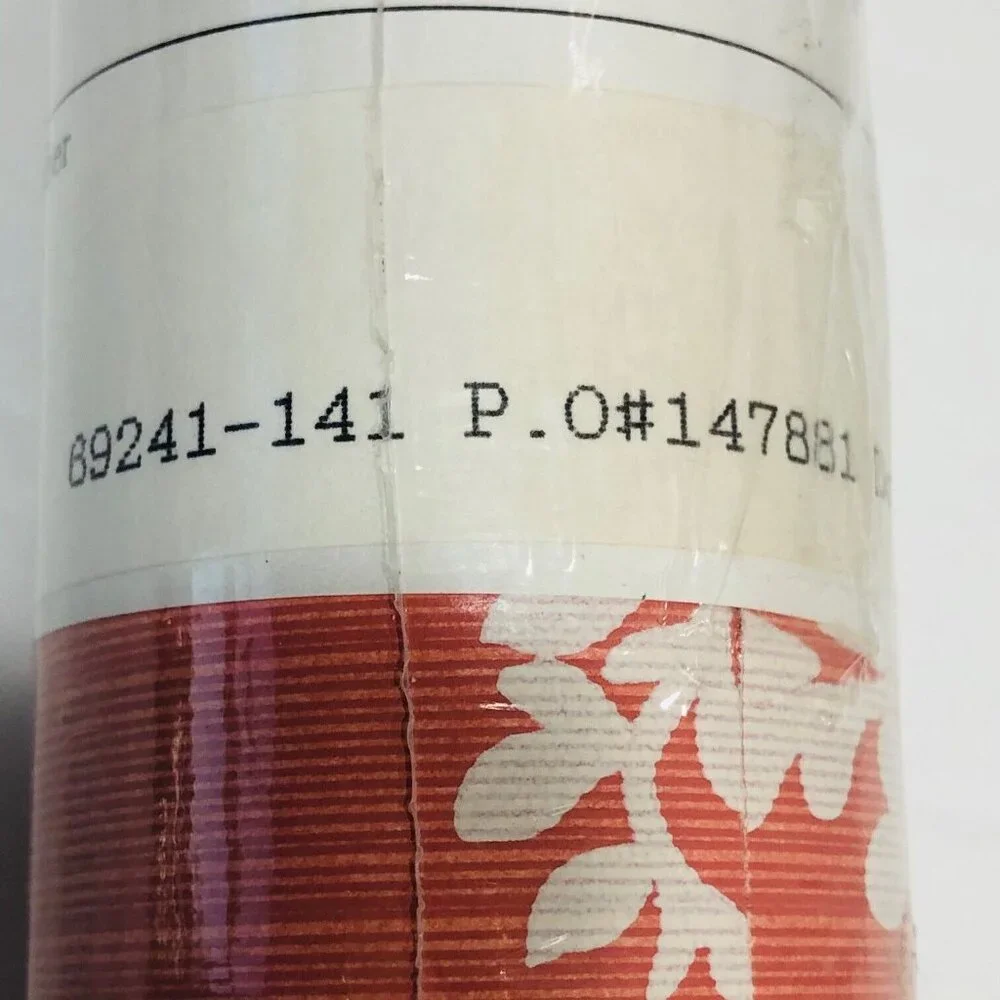 VTG Brunschwig Fils Wallpaper Evesham Coral White NEW Pretrim Hand Print USA 5 Y